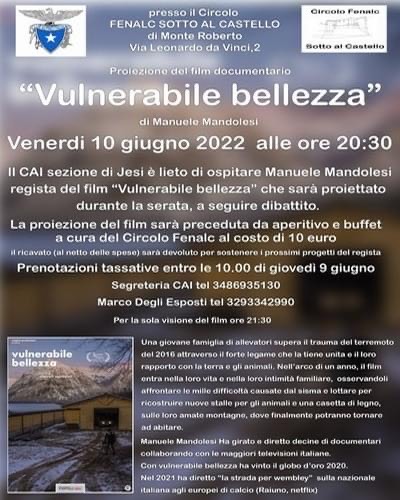 Film “VULNERABILE BELLEZZA” venerdì 10 giugno