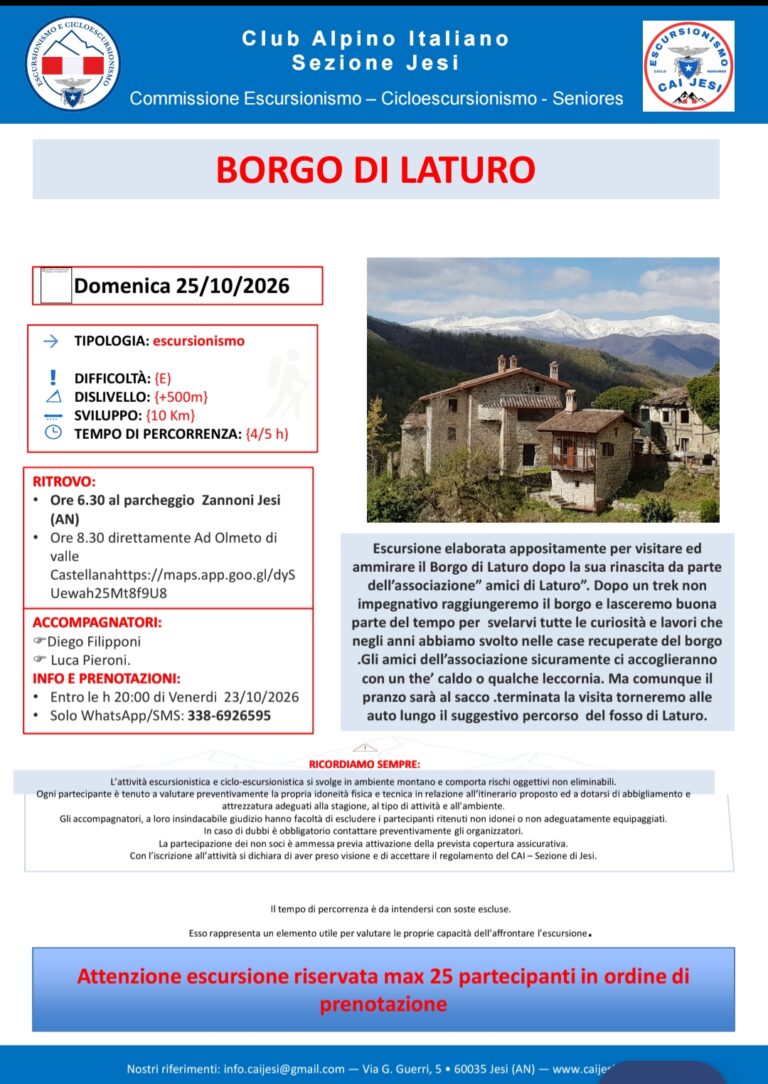 Borgo di Laturo 25 ottobre